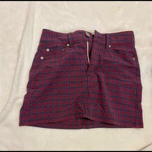American eagle plaid mini skirt